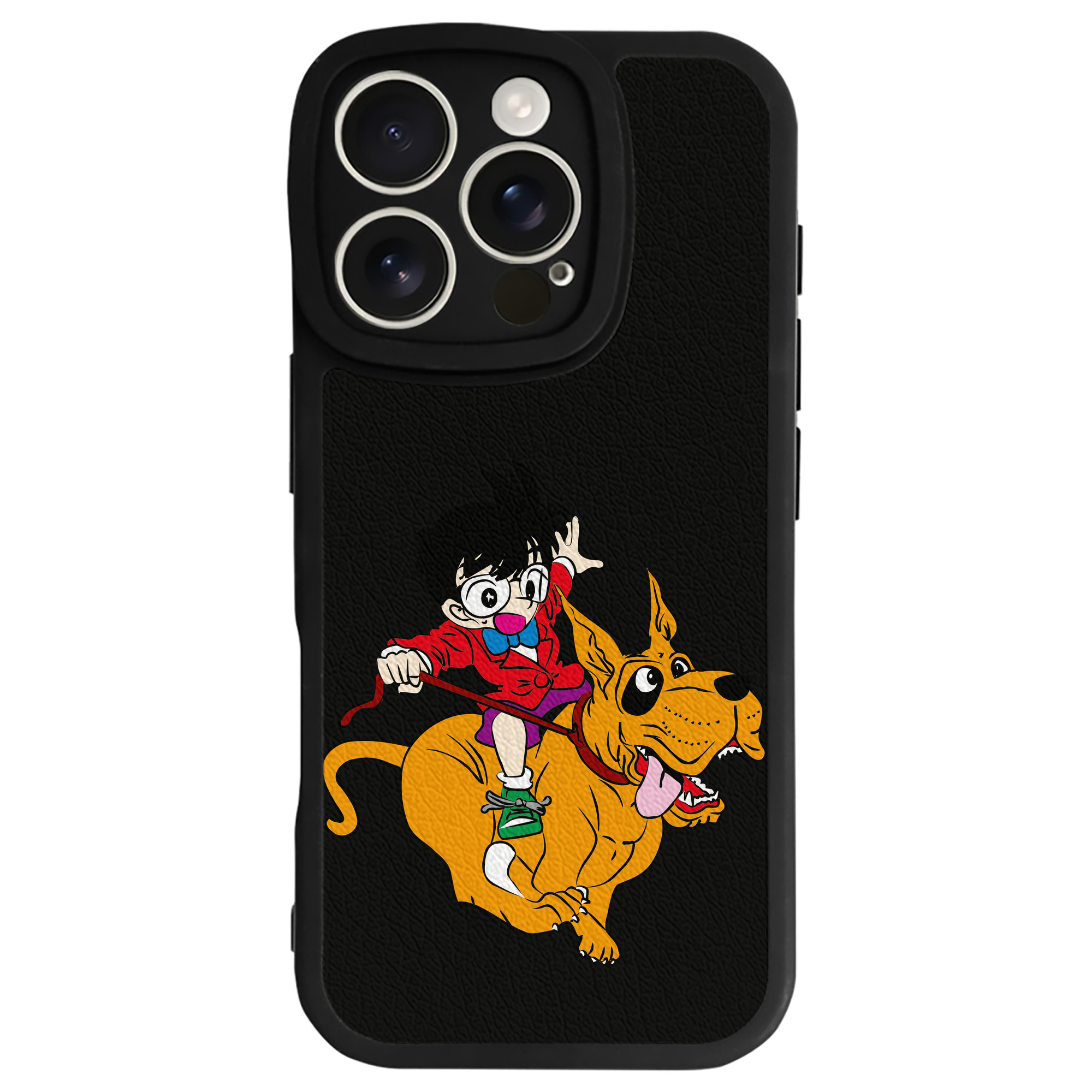 （画像用） 名探偵コナン 江戸川 コナン Detective Conan Conan Edogawa 【iPhone 16シリーズ対応】シリコンスマホケース（レザー調） 材質：シリコン
